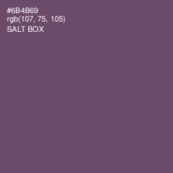 #6B4B69 - Salt Box Color Image
